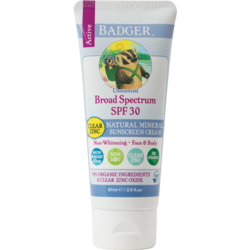 Badger Balm Sunscreen Cream Clear Zinc SPF 30 - 87 ml