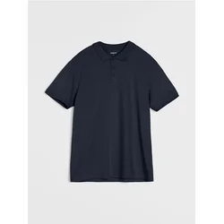 Sinsay - Pamučna polo majica - mornarsko