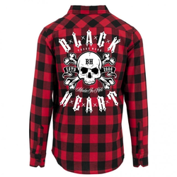 Moška srajca BLACK HEART - BULLET - RDEČA - 17329