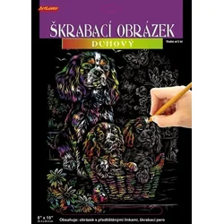 Artlover Mavrična slika s praskami Psi 20x25cm