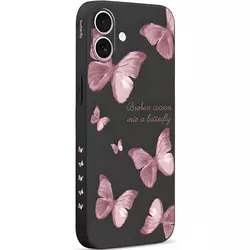 Pnakqil zaštitna futrola Butterfly za Apple iPhone 17 Pro Max - Crna KP39898