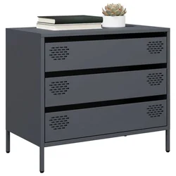 Komoda antracit 68x39x58,5 cm od hladno valjanog čelika