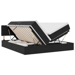 Krevet s od storage s uzglavljem 2 kom. Crna