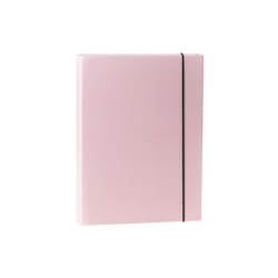 Box, fascikla sa trakom, 40mm, A4, pastel roze ( 480614 )