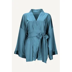Ženski kimono Athena, Kratki, Plavi