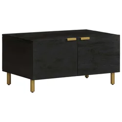 Stolić za kavu crni 80 x 50 x 40 cm od konstruiranog drva