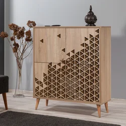Hanah Home Komoda Multilux 95x111x36cm Hrast