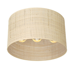Prislonjen luster RATTAN 3xE27/60W/230V ratan