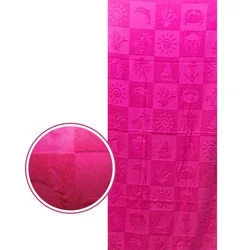 Dekordom plažni peškir beach master - 70x150 - shell fuchsia ( 025756 )