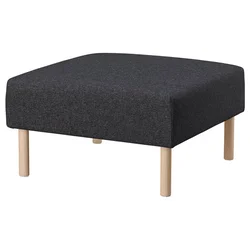 LILLEHEM Modularni jednosed, Gunnared tamnosiva/drvo