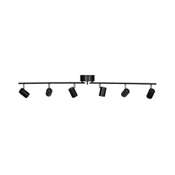 ByRydens 4202100-4002 - Spot svetiljka CORRECT 6xGU10/7W/230V crna