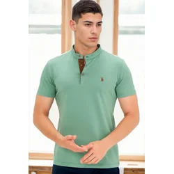 T9560 DEWBERRY T-SHIRT-LIGHT KHAKI
