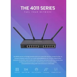MikroTik OS L5 RB4011iGS+5HacQ2HnD-IN, WiFi Router, Dual Band 1733Mb/s, 10x RJ45 1000Mb/s, 1x