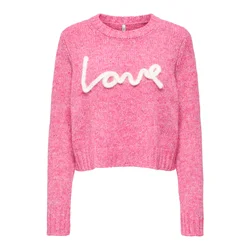 ONLY Pulover ONLSMILLA pegasto roza/bela