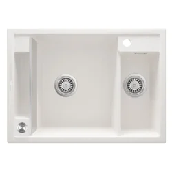 Deante ZRM A503 Granitna sudopera Magnetic, Bela