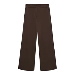 VERO MODA Hlače na rob VMBellis rjava