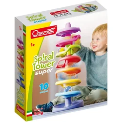 Quercetti: Spiralni stolp - steza za kroglice, set 10 kosov