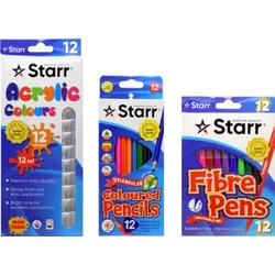 Starr ii set - tempere 12ml, drvene boje, flomasteri ( 76228 )