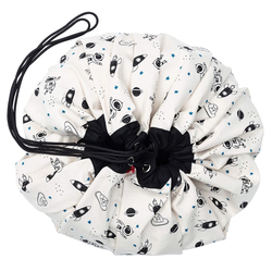 PLAY&GO 2u1 Vreća i podloga za igranje Svemir, Glow in the dark, 140cm