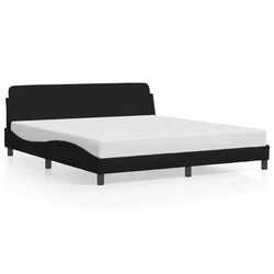 Okvir za krevet Dover crni 180x200 cm od tkanine