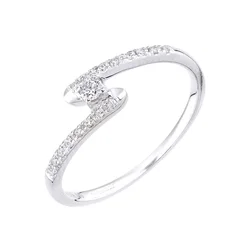DIAMANT LETERNEL Prstan srebrna