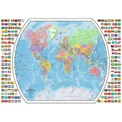 Ravensburger Puzzle Politični zemljevid sveta 1000 kosov