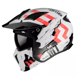 Motoristična čelada MT Helmets StreetFighter SV Skull 2020 Perla bela