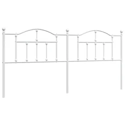 Vidaxl Kovinsko nadomestno vzglavje belo 193 cm