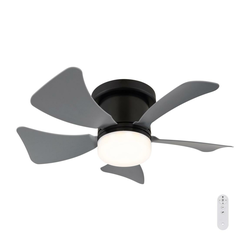 Globo 03609A - LED prigušiva plafonski ventilator HINES LED/10W/230V + daljinski upravljač siv