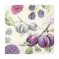 Eko serviete za decoupage Delicious Plums - 1 kos (Serviete za)