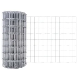 Vidaxl Evropska ograja 0,4 x 50 m PVC prevlečen železo