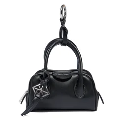Etui za ključe Calvin Klein Emblem Trio Mini Bag Charm LV04F1315G Črna