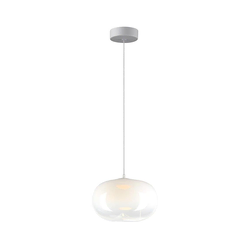 LED luster na sajli VASO LED/4W/230V O 18 cm bela