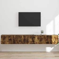 TV zidni ormar Zidne 2 pcs Dimljeni hrast 98 x 31 x 29,5 cm