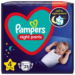 PAMPERS hlačne plenice nočne, velikost 4