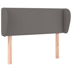 Uzglavlje s ušima sivo 83x23x78/88 cm od umjetne kože