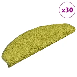 Prostirke za stepenice 30 kom 65x21x4 cm Zelene poluokrugle velike