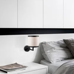 Opviq Zidna lampa E27 Socket, Crno-Bela
