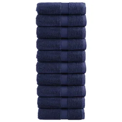 Premium ručnici za goste SOLUND 10 kom. tamnoplave boje 30x50 cm 600 g/m2