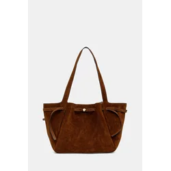 Torbica iz semiša Tory Burch Romy Suede Tote