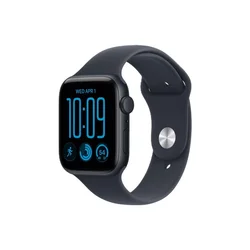 APPLE Watch SE 3 GPS 44mm Midnight Aluminium Case with Navy Blue Sport Band - M/L (MJL94RK/A)