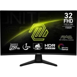 32 inča MAG 32C6X FHD 1920 x 1080 Rapid VA 250Hz zakrivljeni gaming monitor