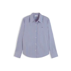 TOMMY HILFIGER Bluza nebeško modra / vinsko rdeča / bela