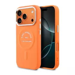 Maska Karl Lagerfeld Karl RSG Logo MagSafe za iPhone 17 Pro Max narandzasta
