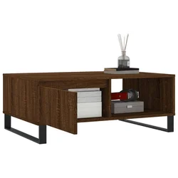 Stolić za kavu smeđa boja hrasta 90x60x35 cm konstruirano drvo
