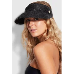 Seafolly kapa s šiltom ženska Raffia Visor