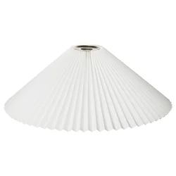 KUDDLAVA Abažur visilice, plisirano bela, 59 cm