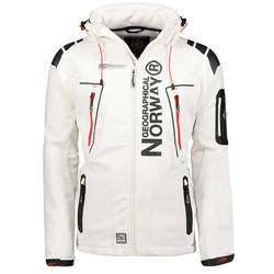 GEOGRAPHICAL NORWAY moška softshell jakna TECHNO, bela