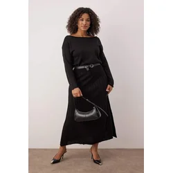 Trendyol Curve Ženska haljina Tbbaw26Ah00097, Crna