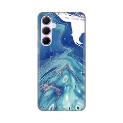 Maska za mobilni telefon Samsung Galaxy A35 5G BLUE MARBLE PRINT